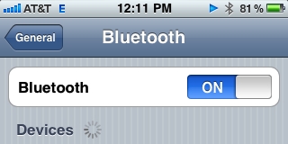 iPod bluetooth